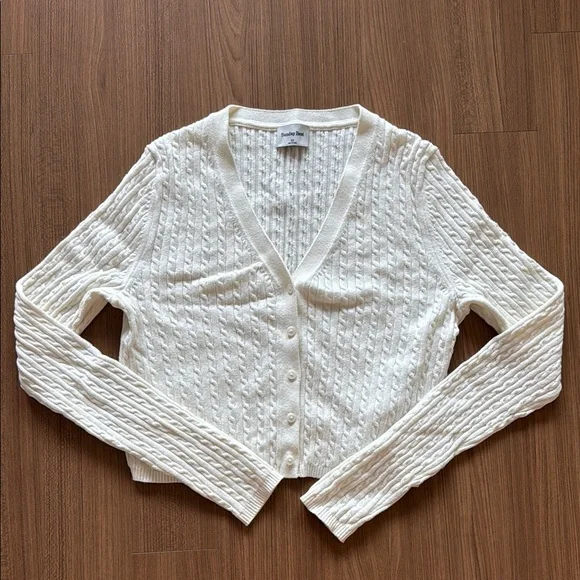 Sunday Best Keaton Cardigan Cable Knit Fitted - Picture 8 of 9